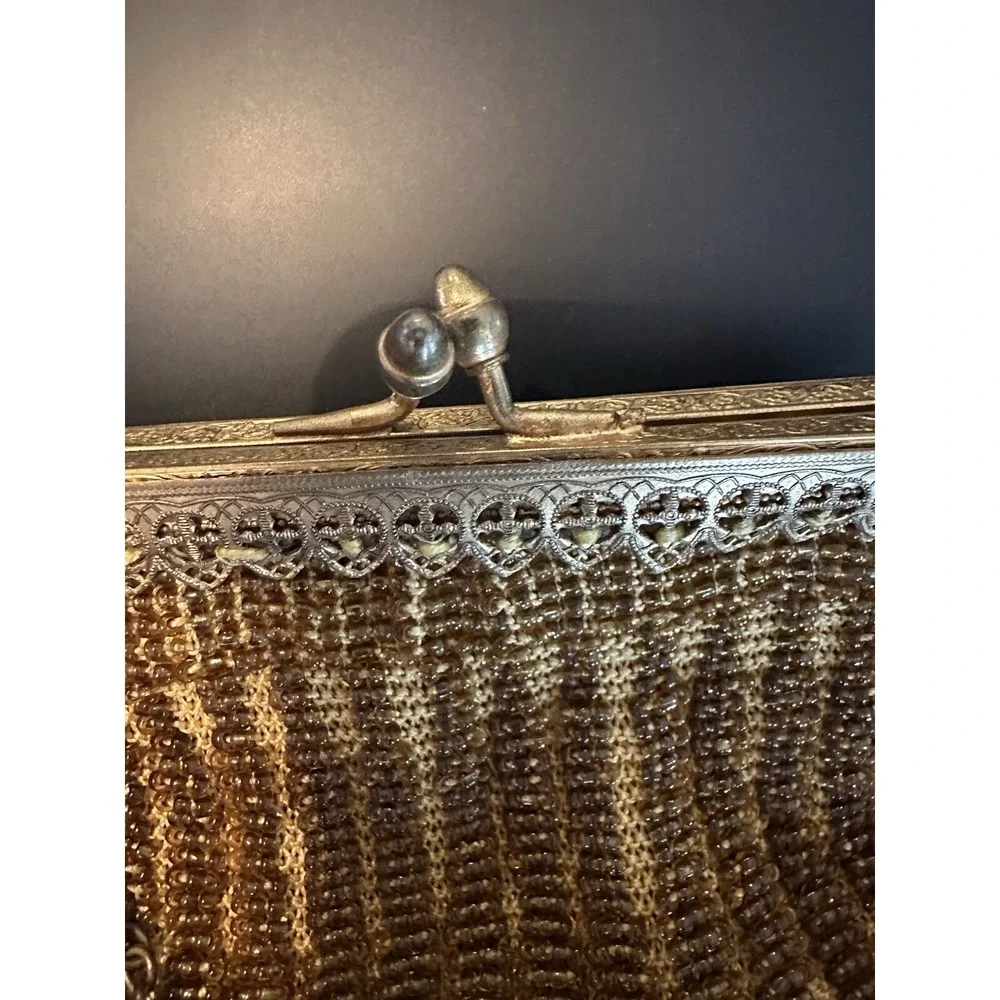 1930's Gold Beaded Opera Purse
